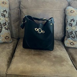 TOPSHOP Black and Gold Bag